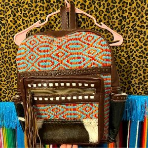 Myra Bag backpack with cowhide!